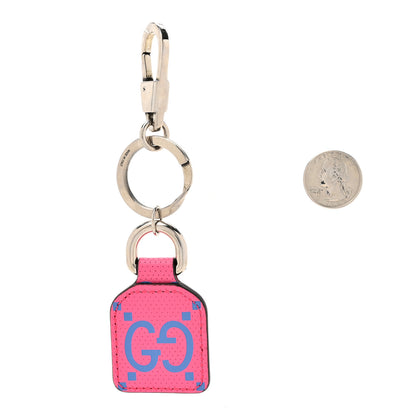 Gucci Calfskin GG Tennis Bi-color Embossed GG Key Charm Modern Fucsia Modern Blue 2 of 6