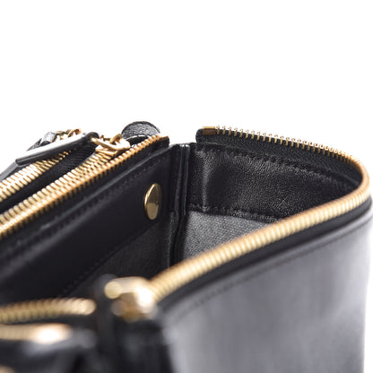 Celine Lambskin Large Trio Crossbody Bag Black 10 of 13