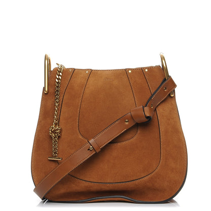 Chloe Suede Small Hayley Hobo Caramel 1 of 7