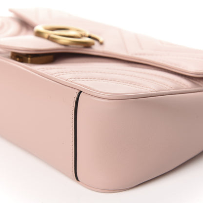 Gucci Calfskin Matelasse Small GG Marmont Shoulder Bag Perfect Pink 7 of 11