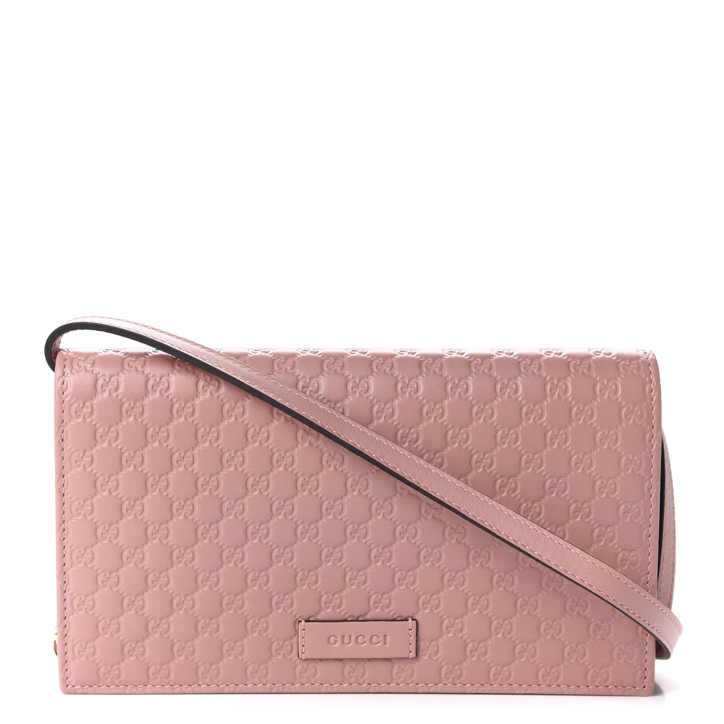 Microguccissima Crossbody Wallet Soft Pink