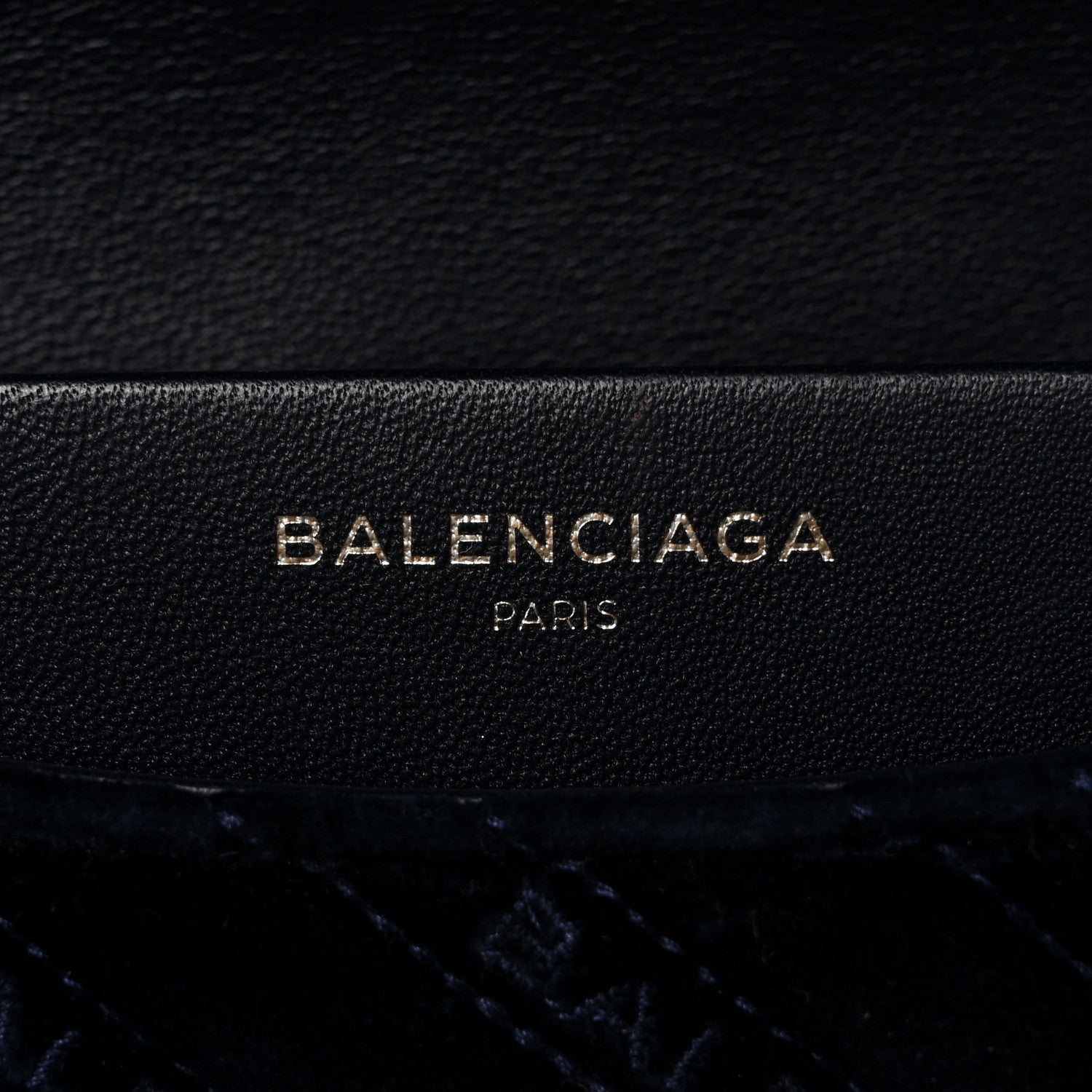 Balenciaga Velvet Logo Matelasse M BB Chain Shoulder Bag Navy 6 of 10