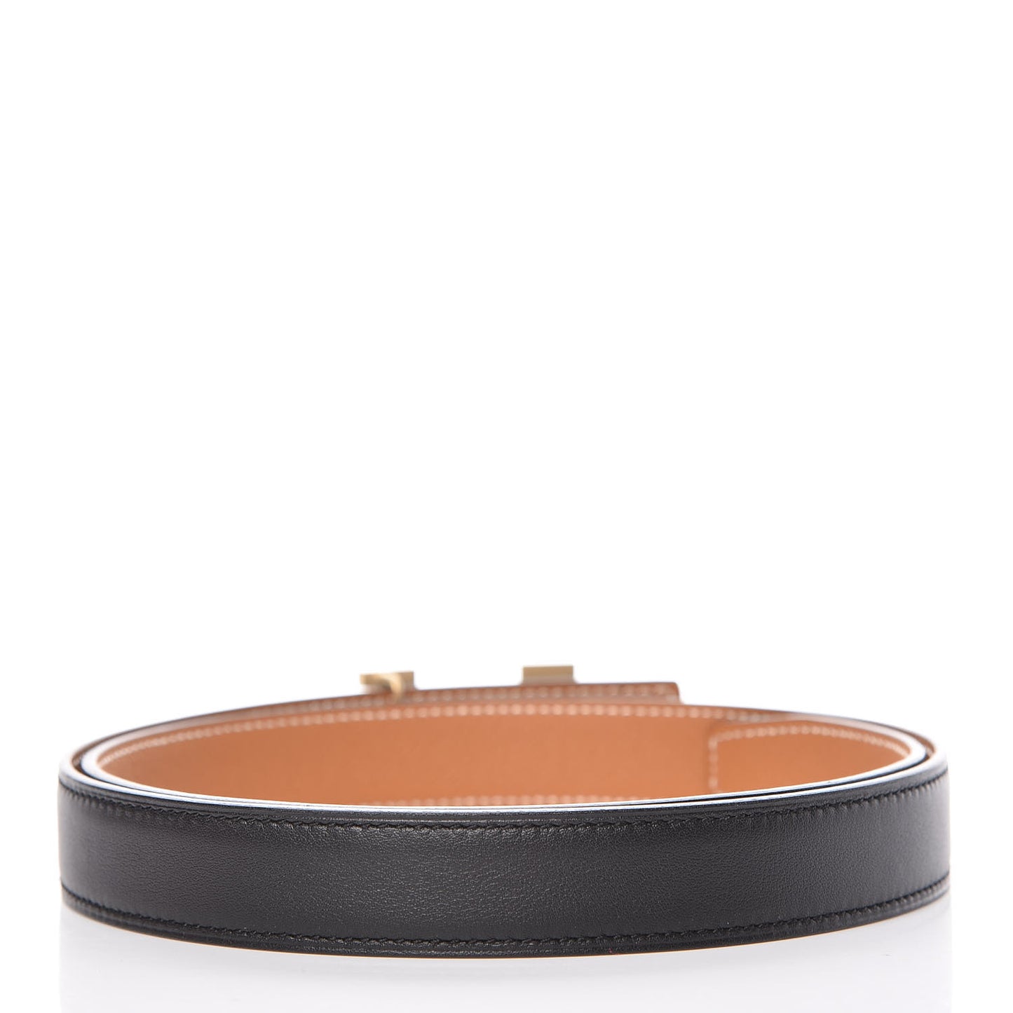 Epsom Swift Lizard 24mm Mini Constance H Belt 80 Black Gold Ombre