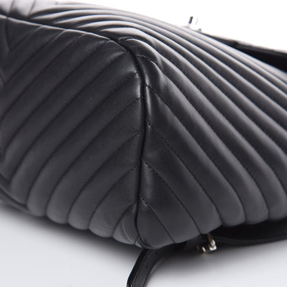 Chanel Calfskin Chevron Quilted Large Urban Spirit Backpack Black 15 of 17