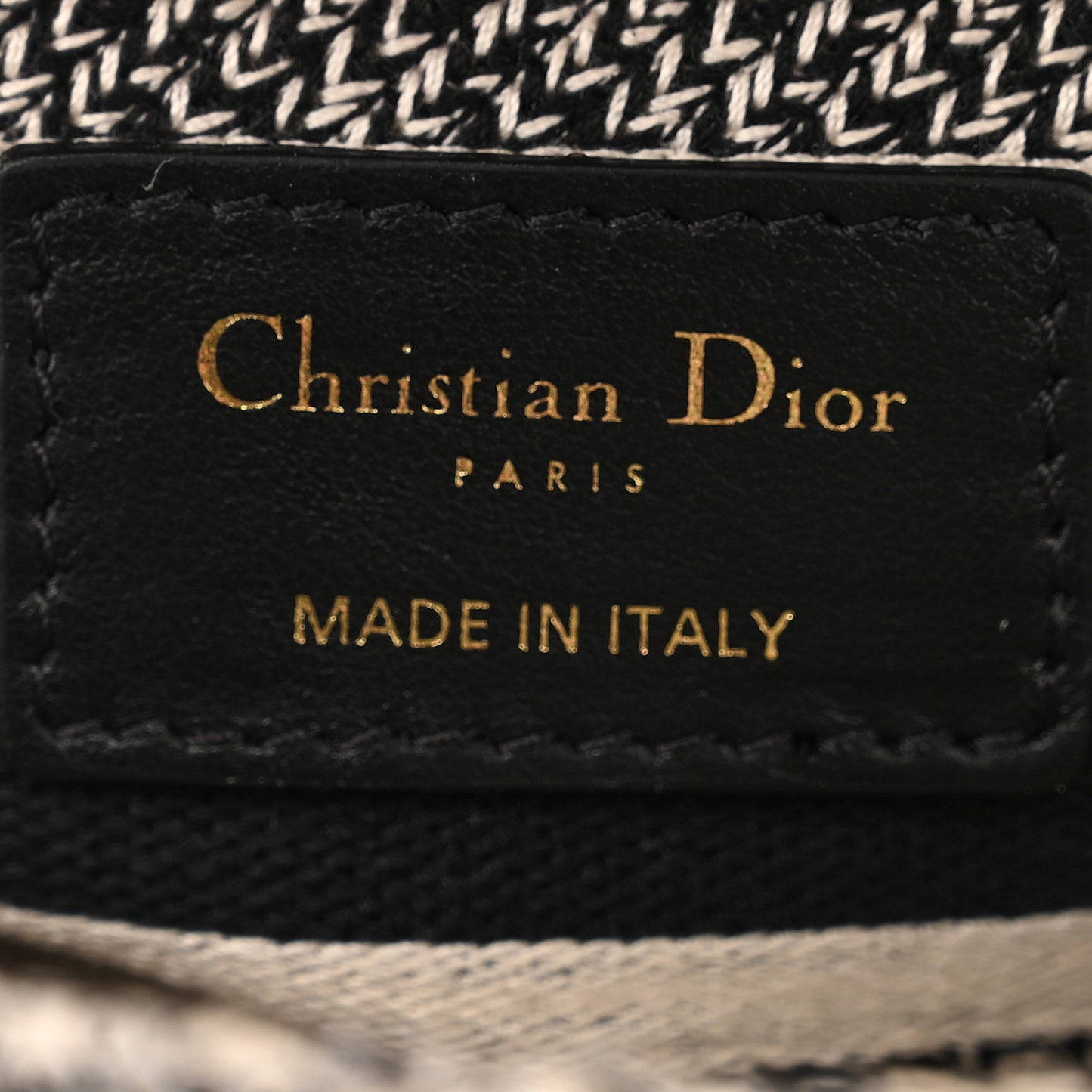 Canvas Embroidered Zodiac Toile De Jouy Medium Lady D-Lite Latte