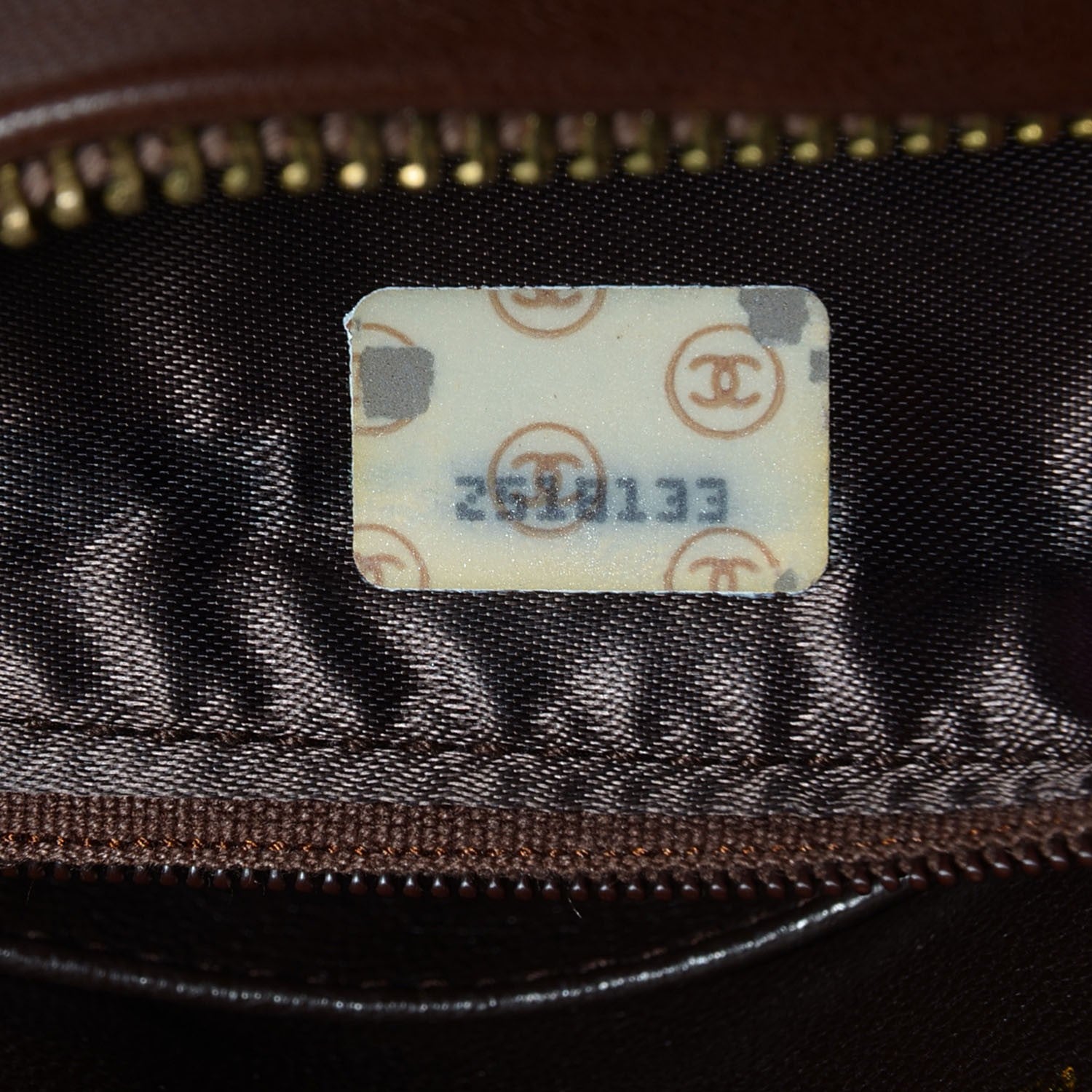 Chanel Quilted Lambskin Tassel Camera Case Brown 7 of 8