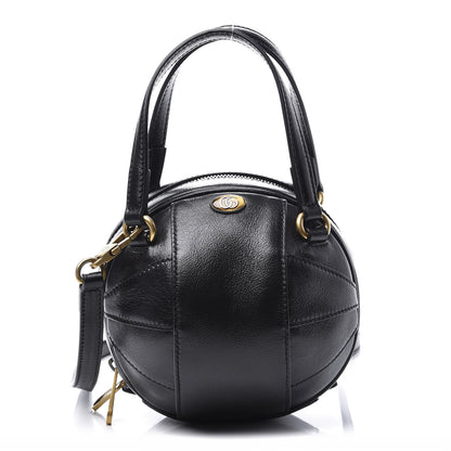 Gucci Piuma Lux Energy Mini Tifosa Basketball Shaped Shoulder Bag Black 1 of 10