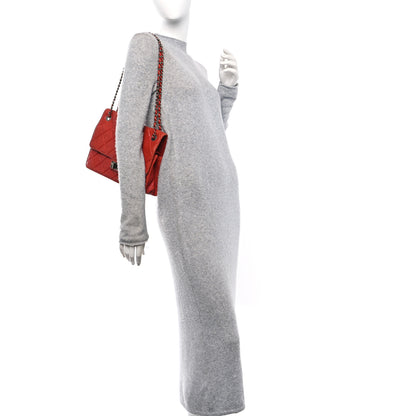 Chanel Washed Lambskin Jumbo Take Away Flap Red 2 of 10