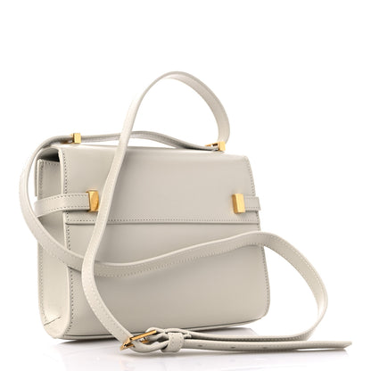 Saint Laurent Smooth Calfskin Mini Manhattan Shoulder Bag Blanc Vintage 3 of 9