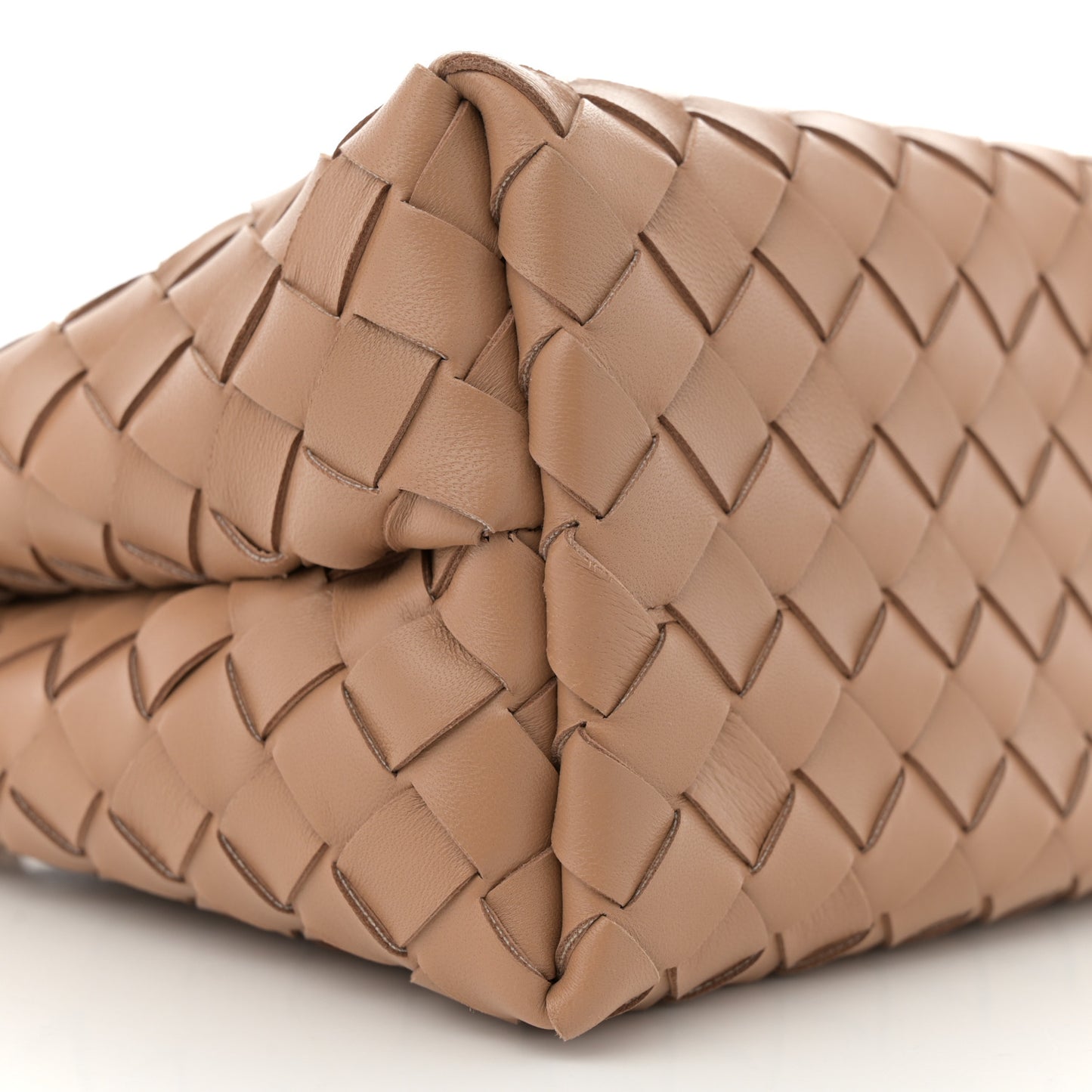 Nappa Intrecciato Small Andiamo Shoulder Bag Biscuit