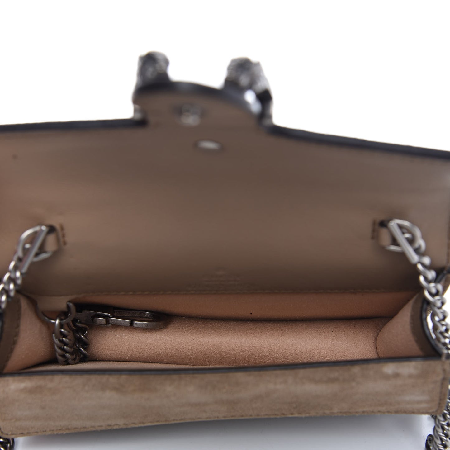 GG Supreme Monogram Super Mini Dionysus Shoulder Bag Taupe