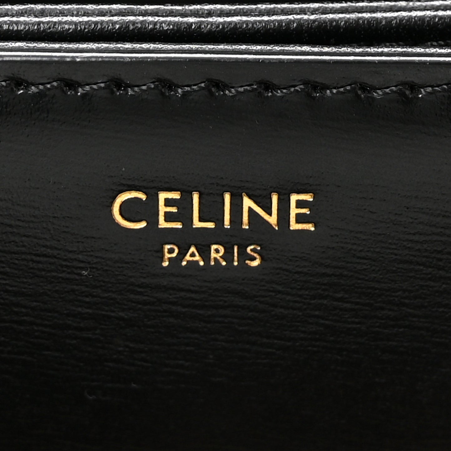 Shiny Calfskin Medium Triomphe Black