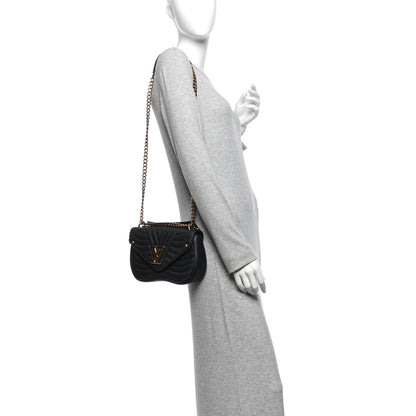 Louis Vuitton Calfskin New Wave Chain MM Black 2 of 11