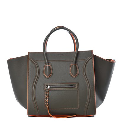 Celine Baby Grained Calfskin Medium Phantom Luggage Stone 1 of 11