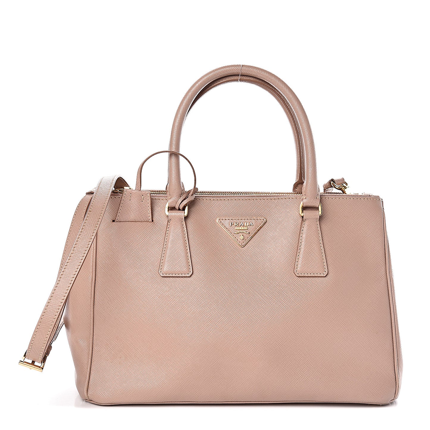 Saffiano Small Galleria Double Zip Tote Cammeo