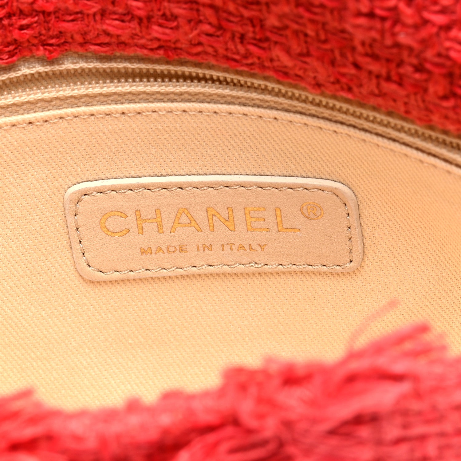 Chanel Tweed Medium Nature Single Flap Red 6 of 10