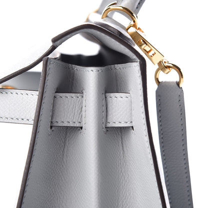 Hermes Epsom Kelly Sellier 28 Bleu Glacier 13 of 36