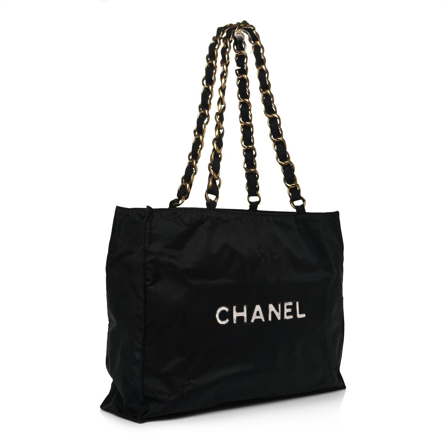 Canvas Chain Jumbo CC Tote Black
