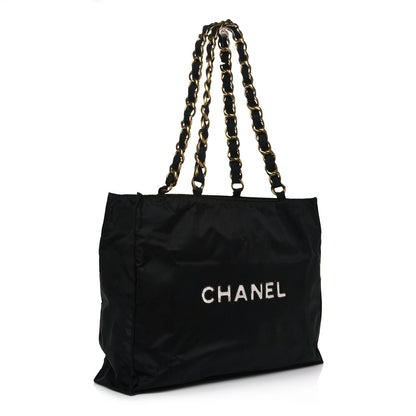 Chanel Canvas Chain Jumbo CC Tote Black 3 of 18