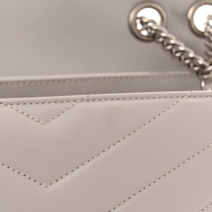 Saint Laurent Calfskin Y Quilted Monogram Medium Loulou Chain Satchel Granite 15 of 15