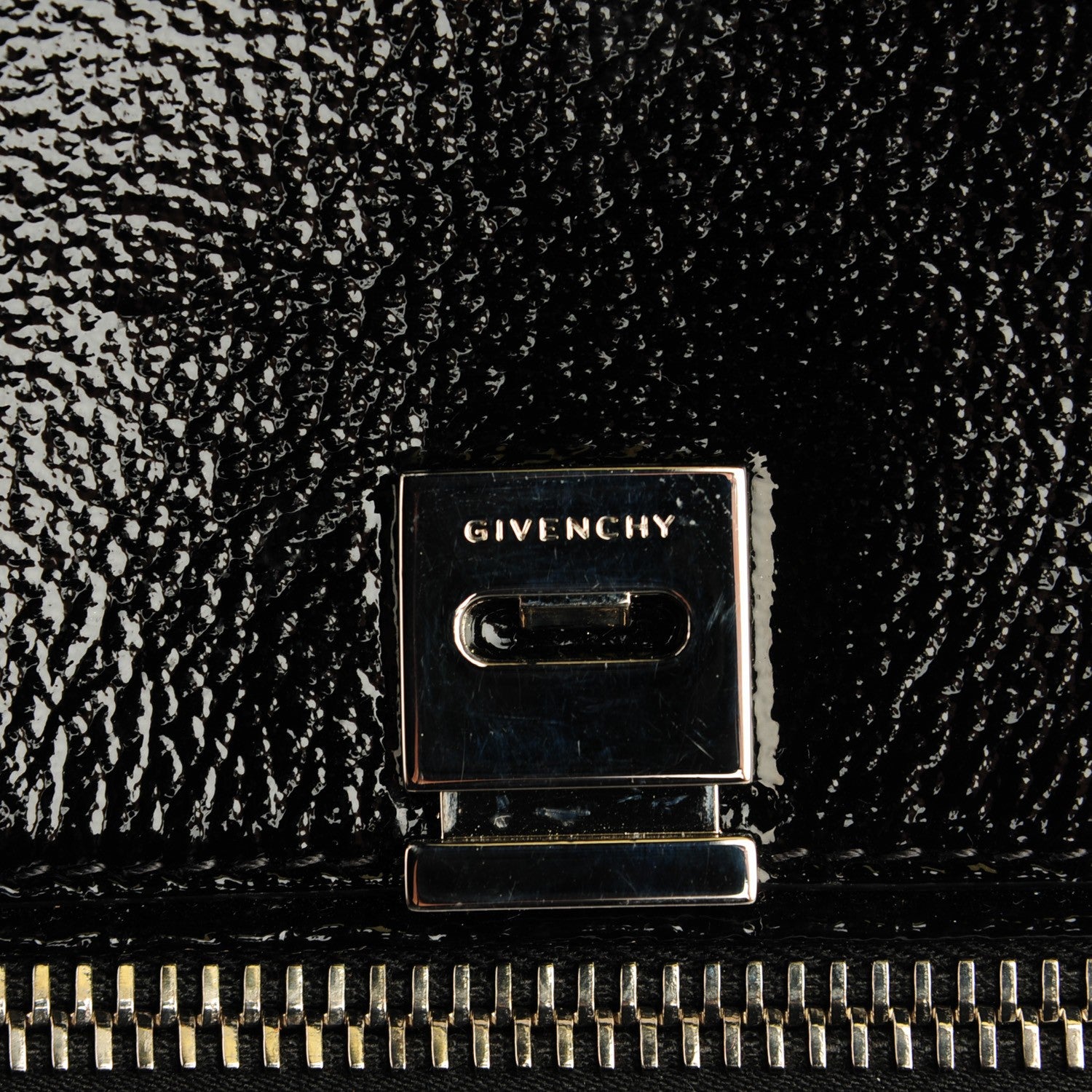 Givenchy Patent Medium Pandora Pure Flap Bag Black 2 of 8