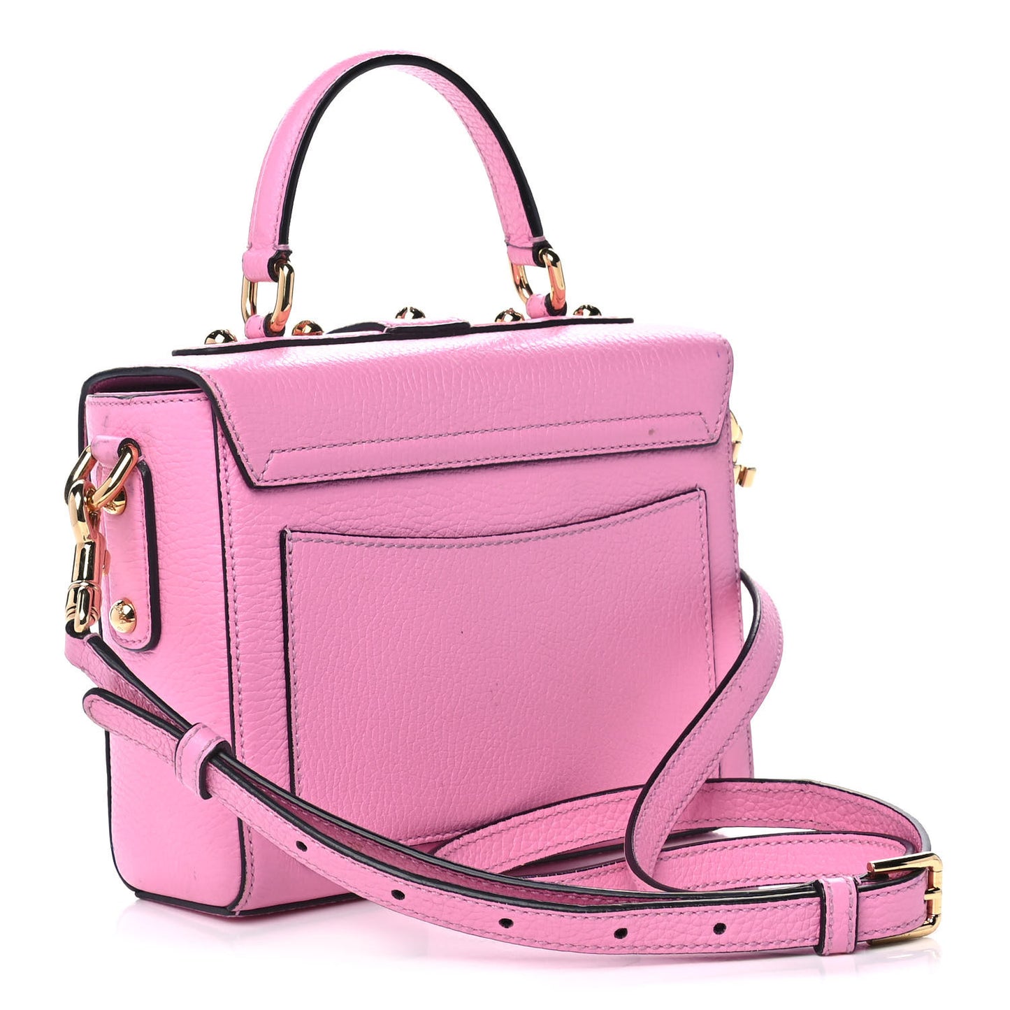 Calfskin Miss Bonita Top Handle Bag Rosa Chiaro