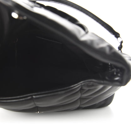 Saint Laurent Lambskin Quilted Small Loulou Puffer Monogram Chain Satchel Black 5 of 9