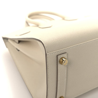 Hermes Epsom Horseshoe Birkin Sellier 25 Craie Gris Tourterelle 11 of 13