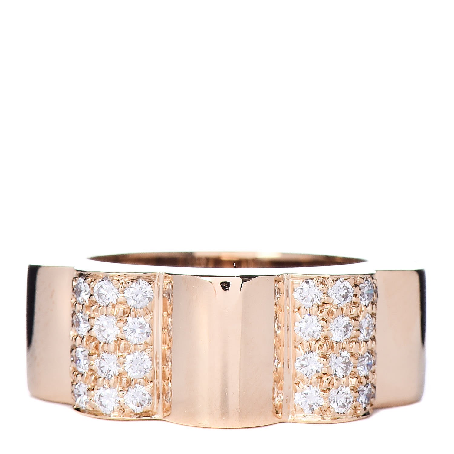 Chanel 18K Yellow Gold Diamond Profil de Camélia Ring 55 7.25 1 of 6