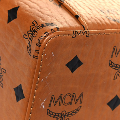 MCM Visetos Vanity Case Cognac Black 11 of 12