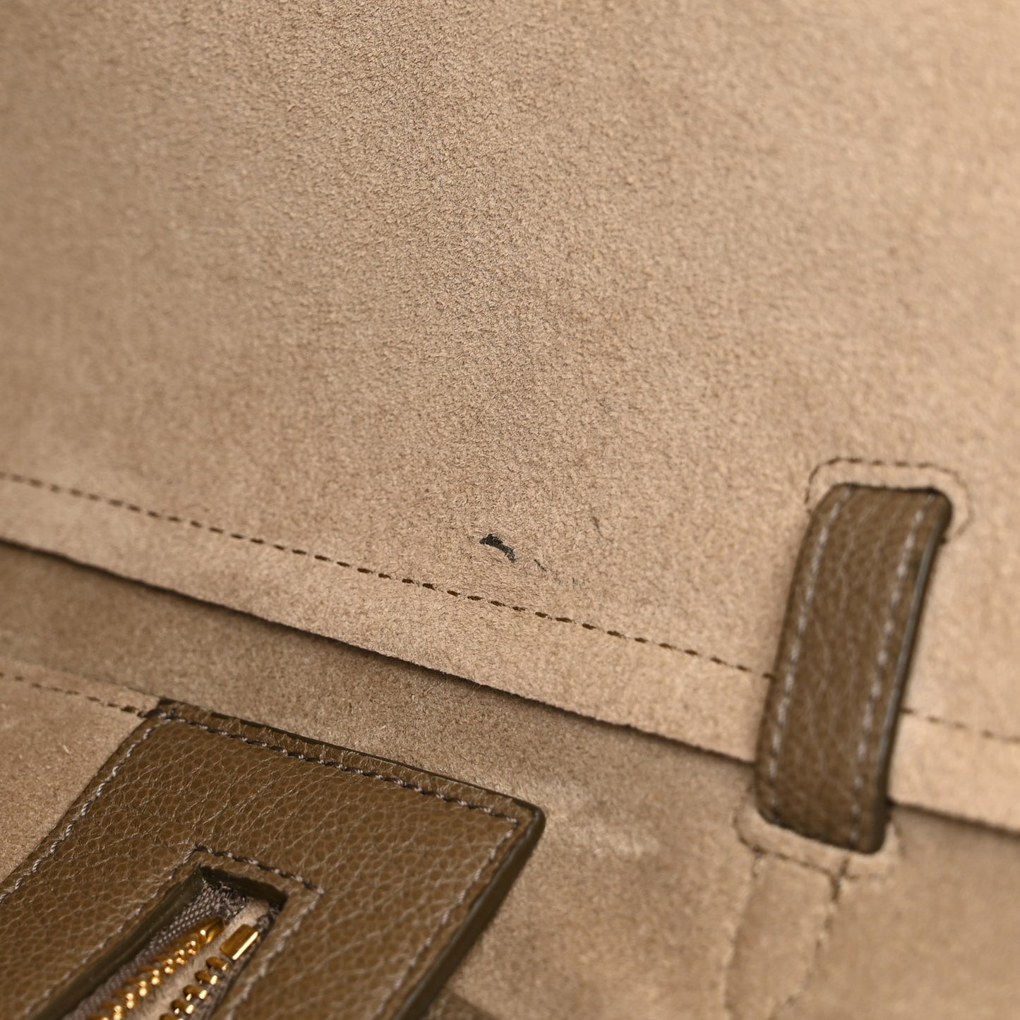 Soft Grained Calfskin Small Belt Cabas Phantom Taupe