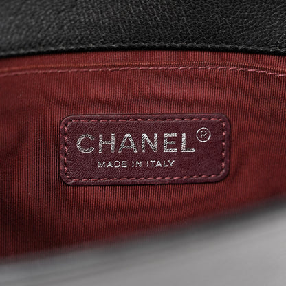 Chanel Goatskin Quilted Patent Small Duo Boy Flap Black Black 6 of 16