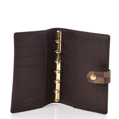 Louis Vuitton Damier Ebene Small Ring Agenda Cover 5 of 9