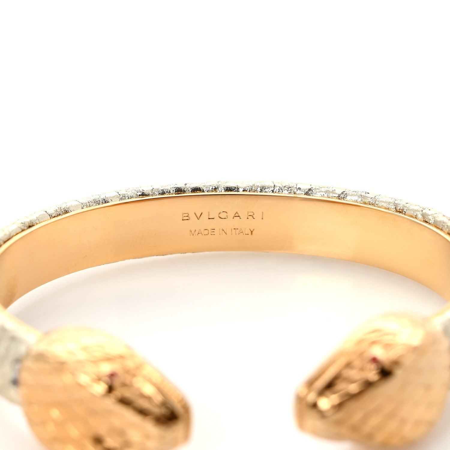 Bulgari Metallic Karung Serpenti Forever Bracelet Light Gold 4 of 6