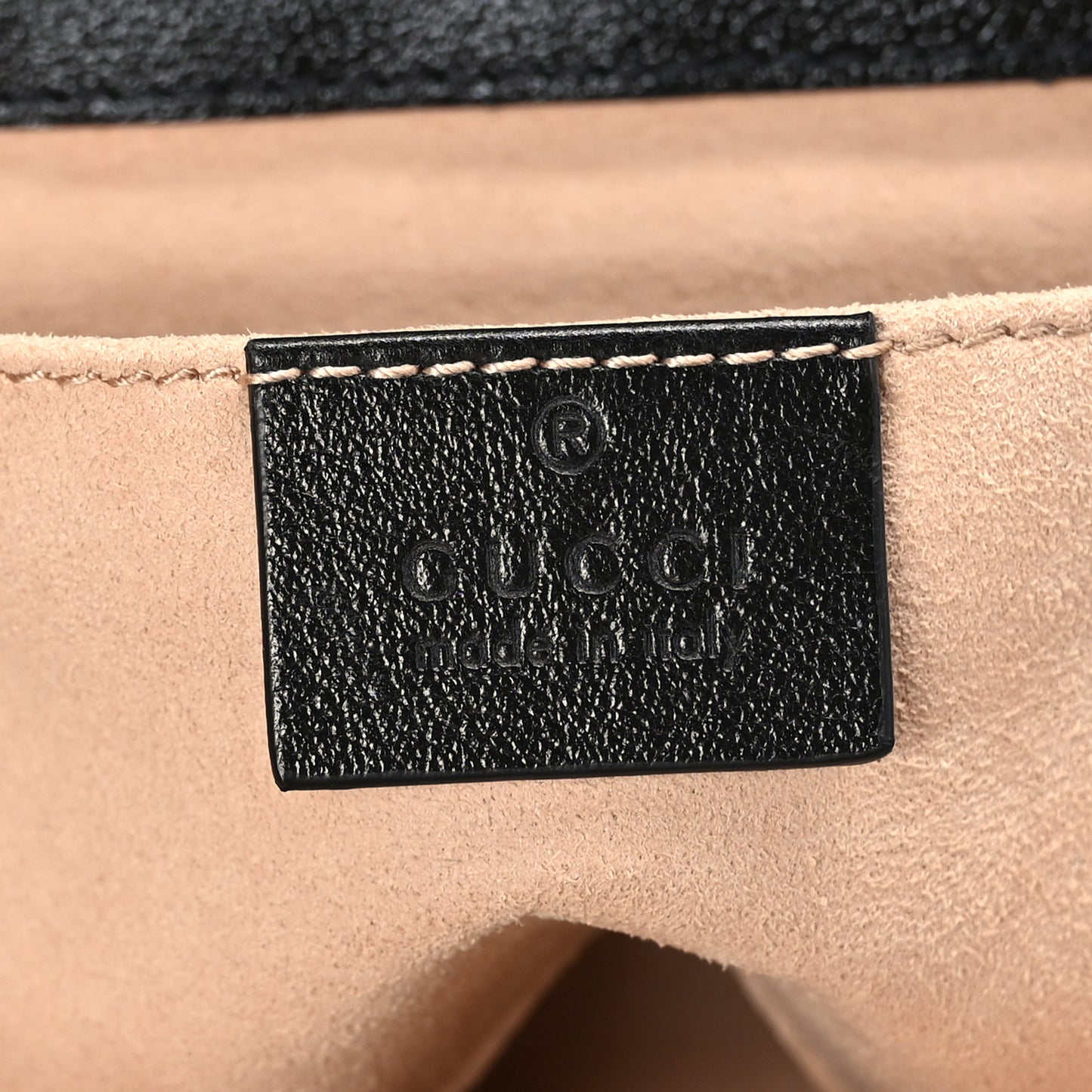 Monogram Matelasse Diagonal Mini GG Marmont Shoulder Bag Beige Black