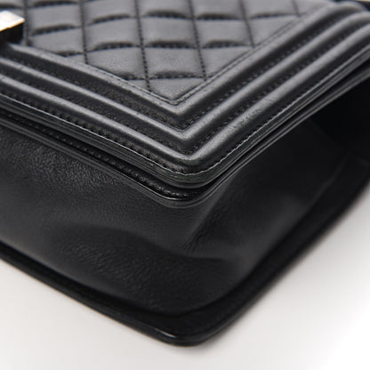 Chanel Calfskin Quilted Medium Boy Flap Black 10 of 12