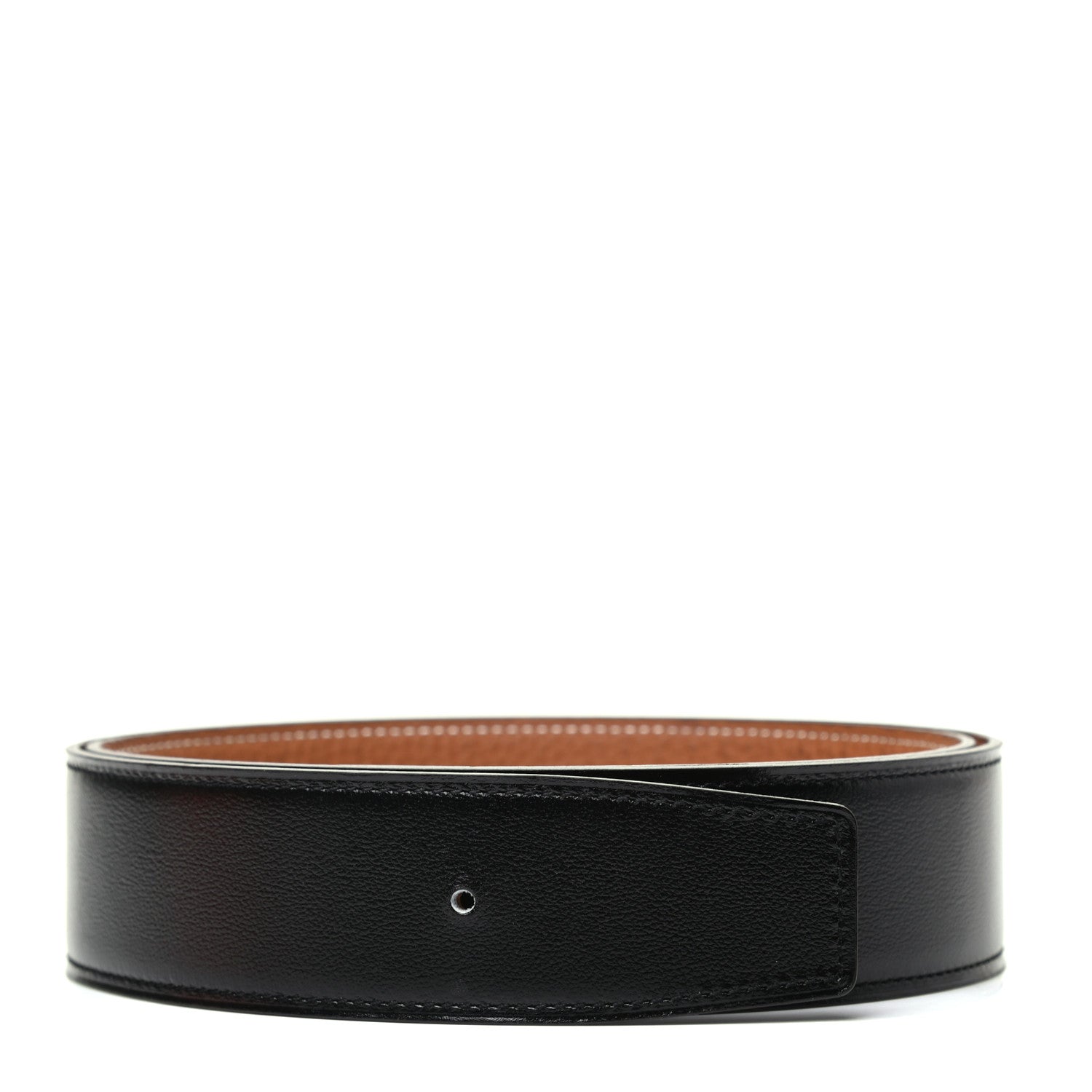 Hermes Box Togo 32mm Belt Strap 90 Black Gold 1 of 6