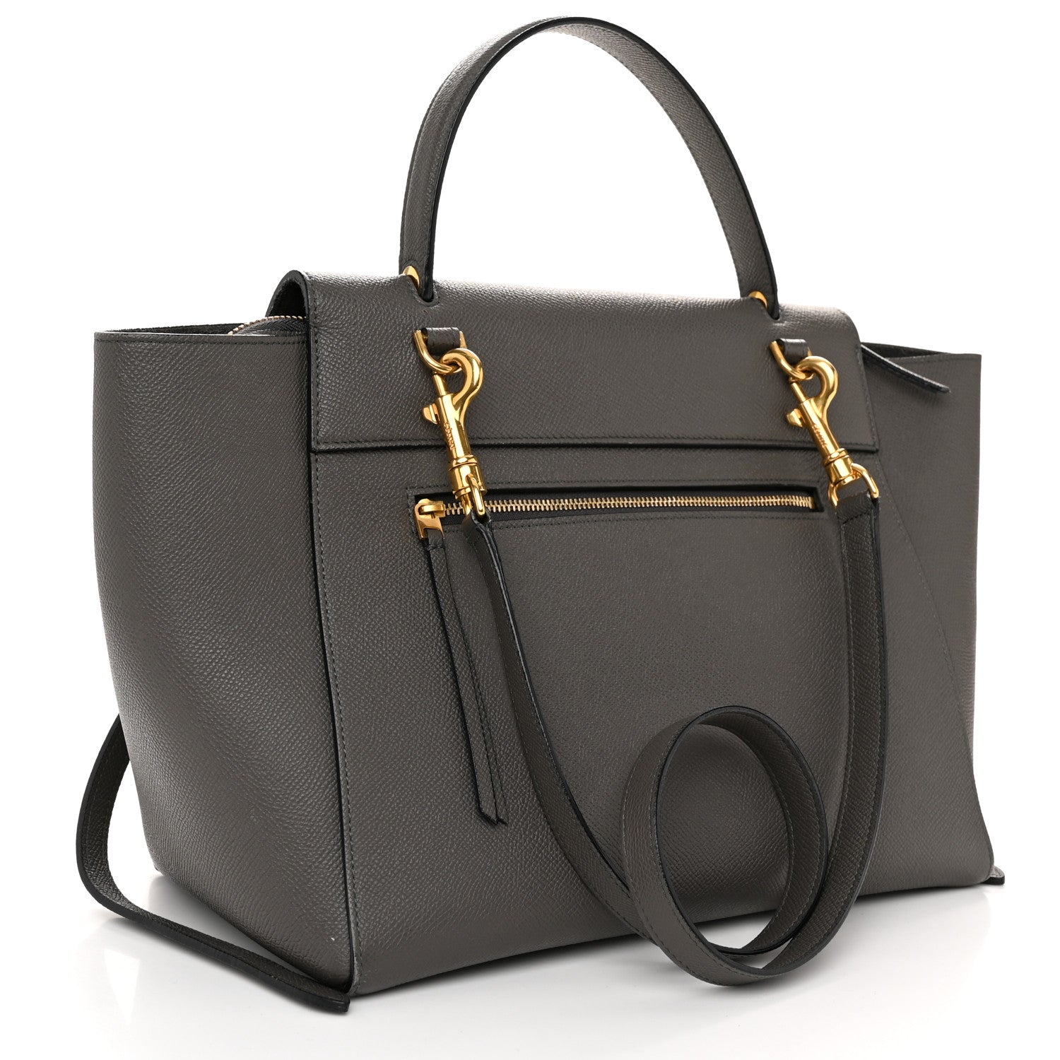 Celine Grained Calfskin Mini Belt Bag Grey 3 of 11