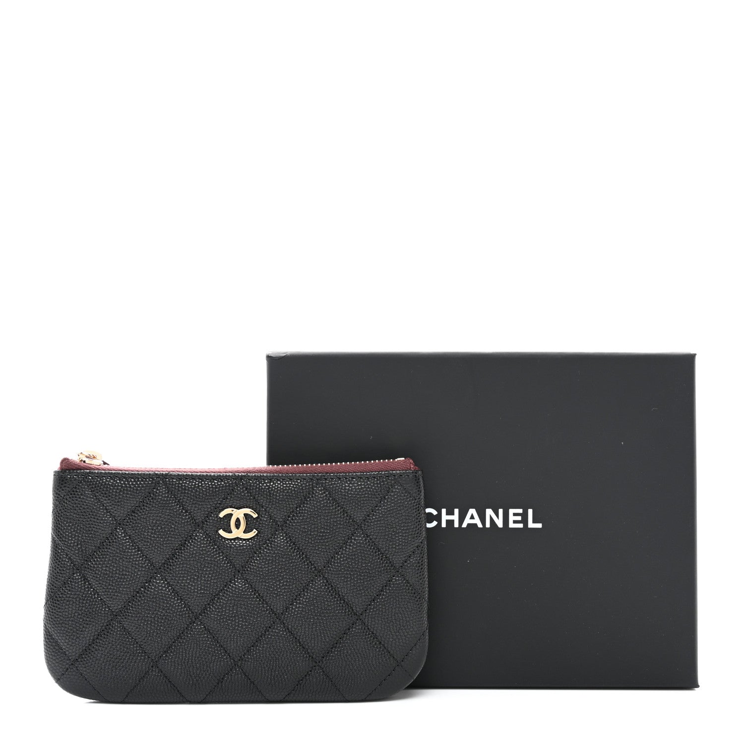 Chanel Caviar Quilted Small Pouch Black 8 of 8