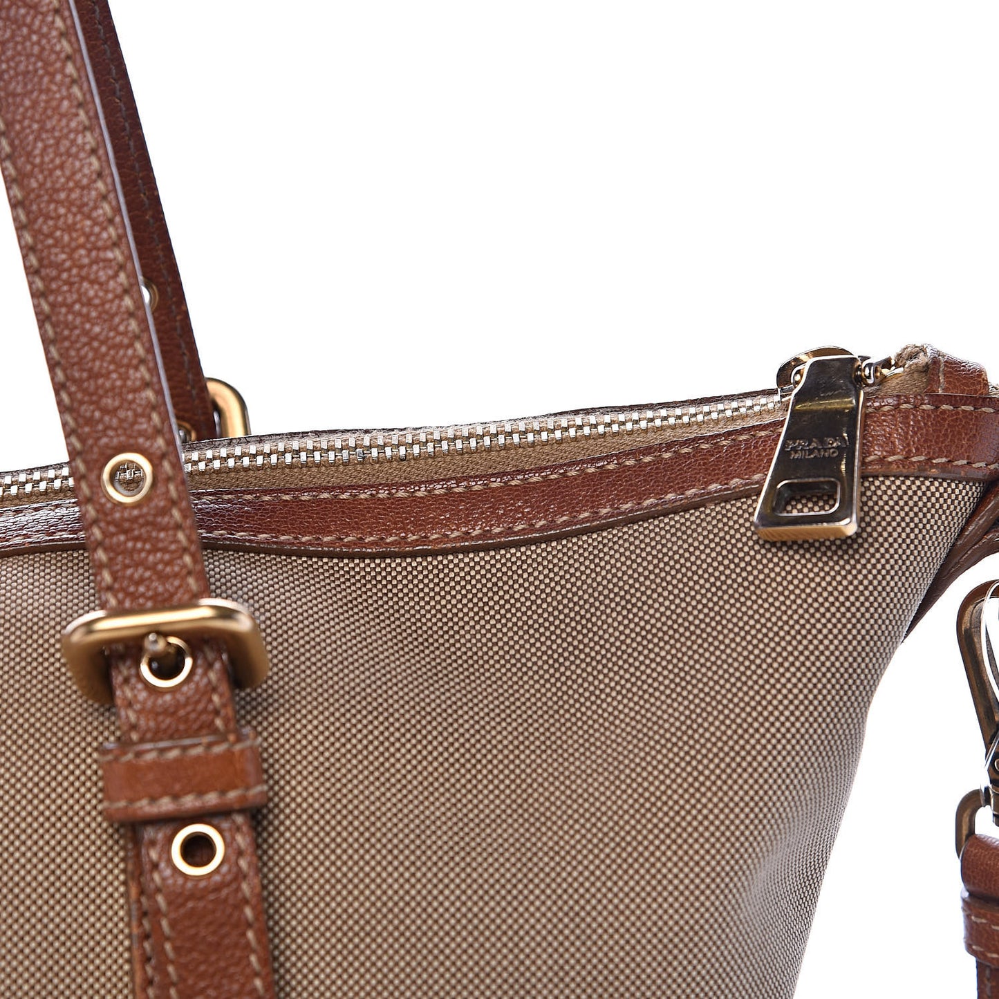 Jacquard Logo Tote Corda Brandy