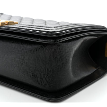 Chanel Caviar Quilted Medium Boy Flap Black 10 of 10