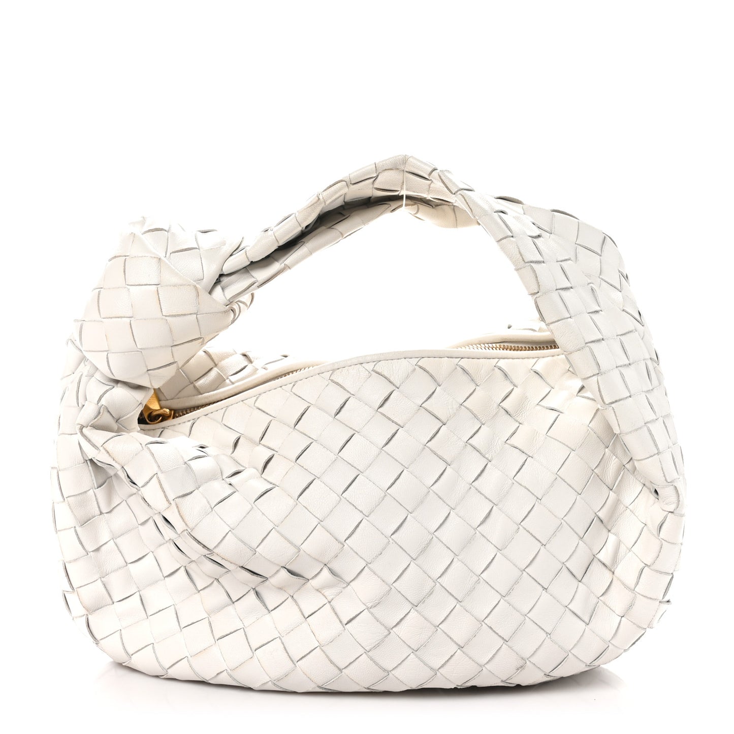 Nappa Intrecciato Teen Jodie Hobo White