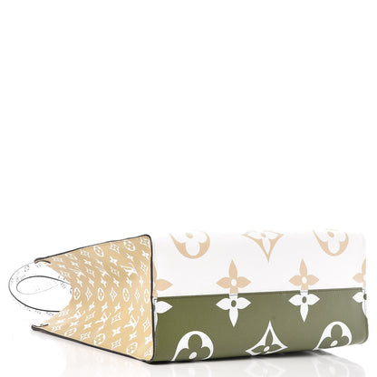 Louis Vuitton Monogram Giant Onthego GM Kaki Beige 5 of 11