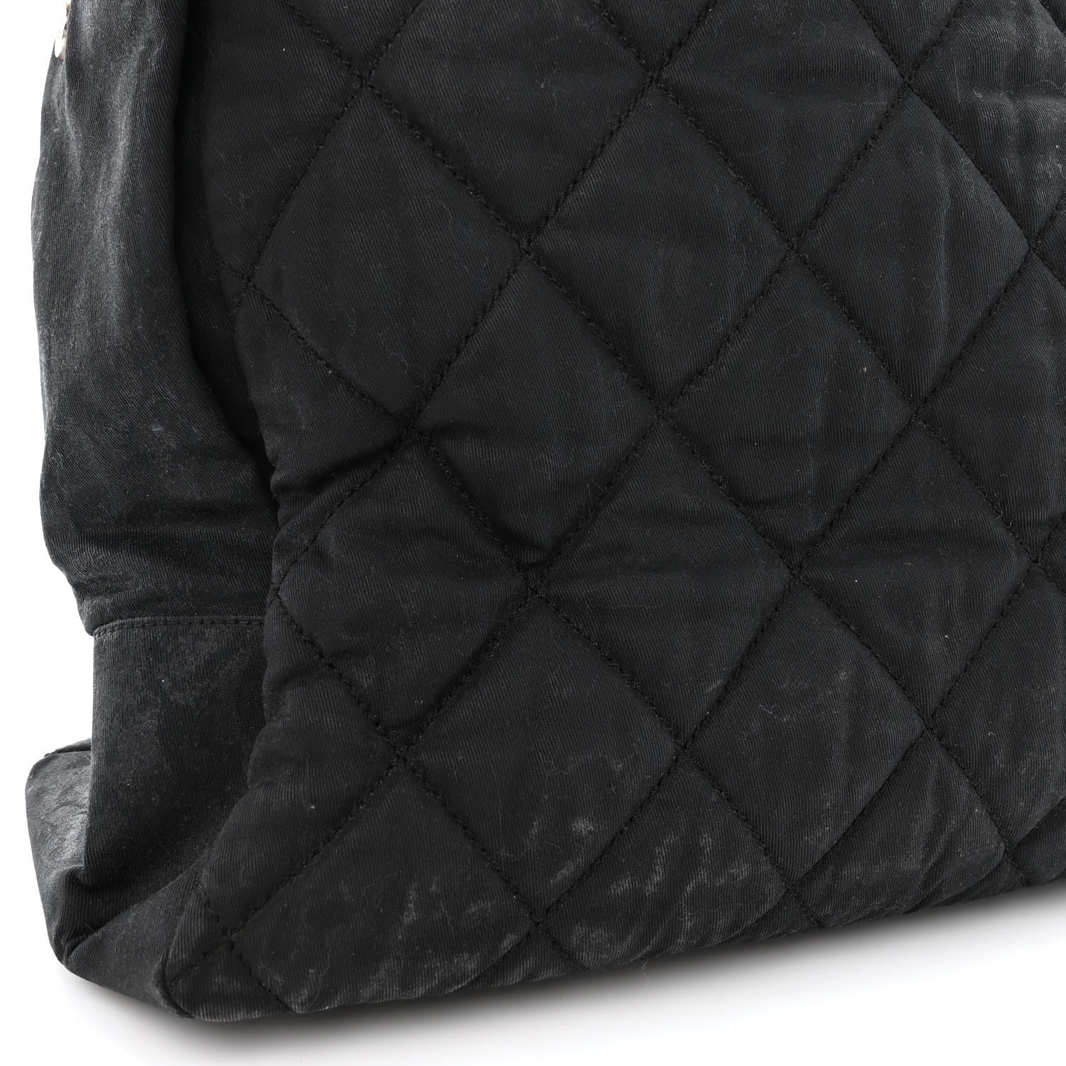 Chanel Coated Canvas Stitched XL Paris Biarritz Tote Black 20 of 20