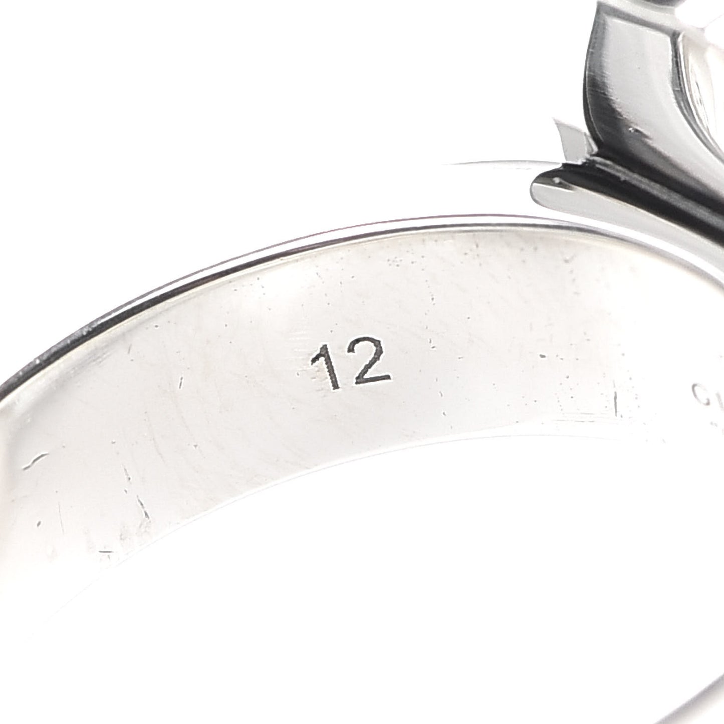 Sterling Silver Enamel Orso Ring 52 6