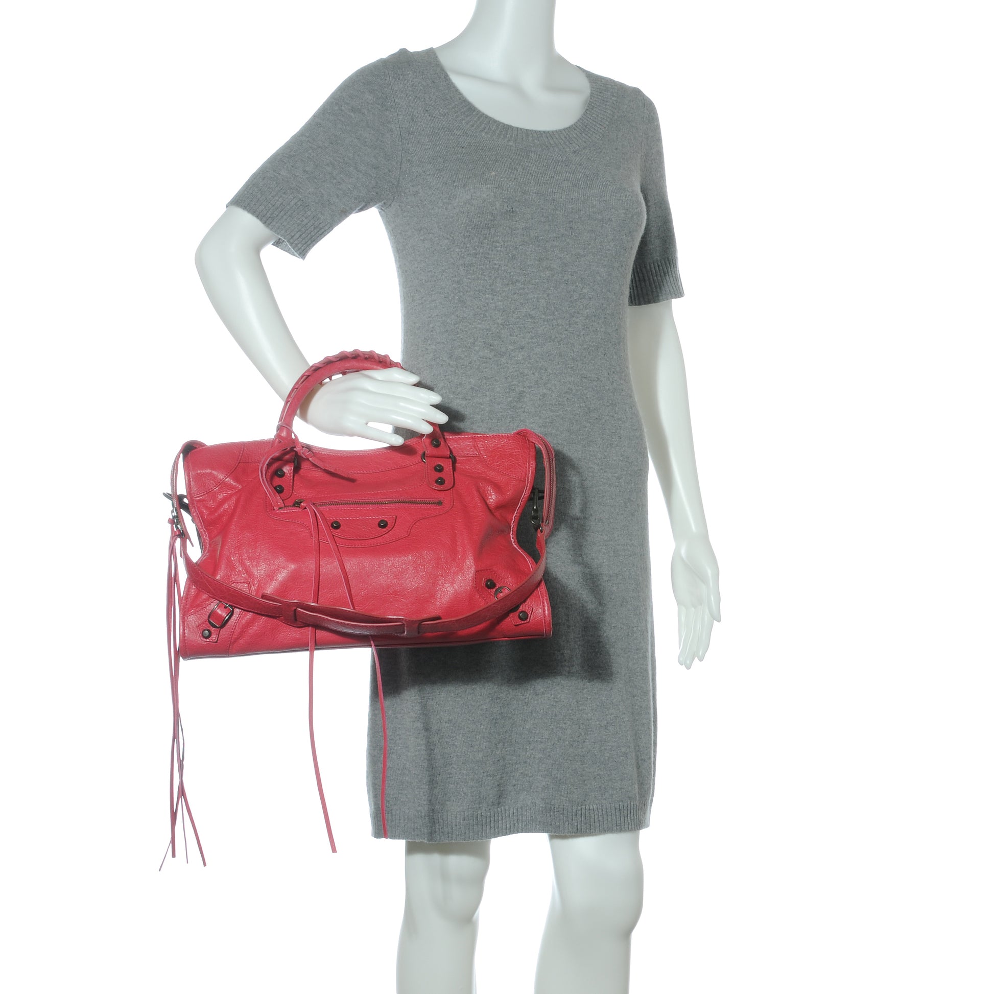 Balenciaga Agneau City Rose Thulian 2 of 10