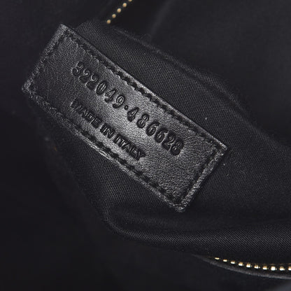 Saint Laurent Calfskin Suede Classic Duffle 6 Black 7 of 14
