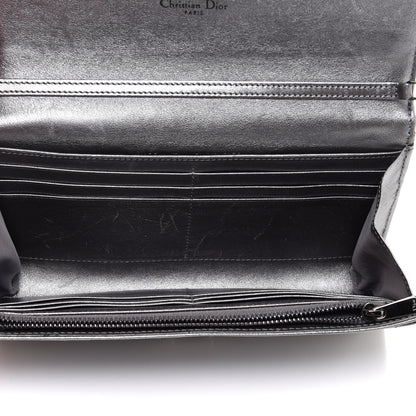 Christian Dior Metallic Lambskin Cannage Miss Dior Chain Wallet Silver 6 of 11