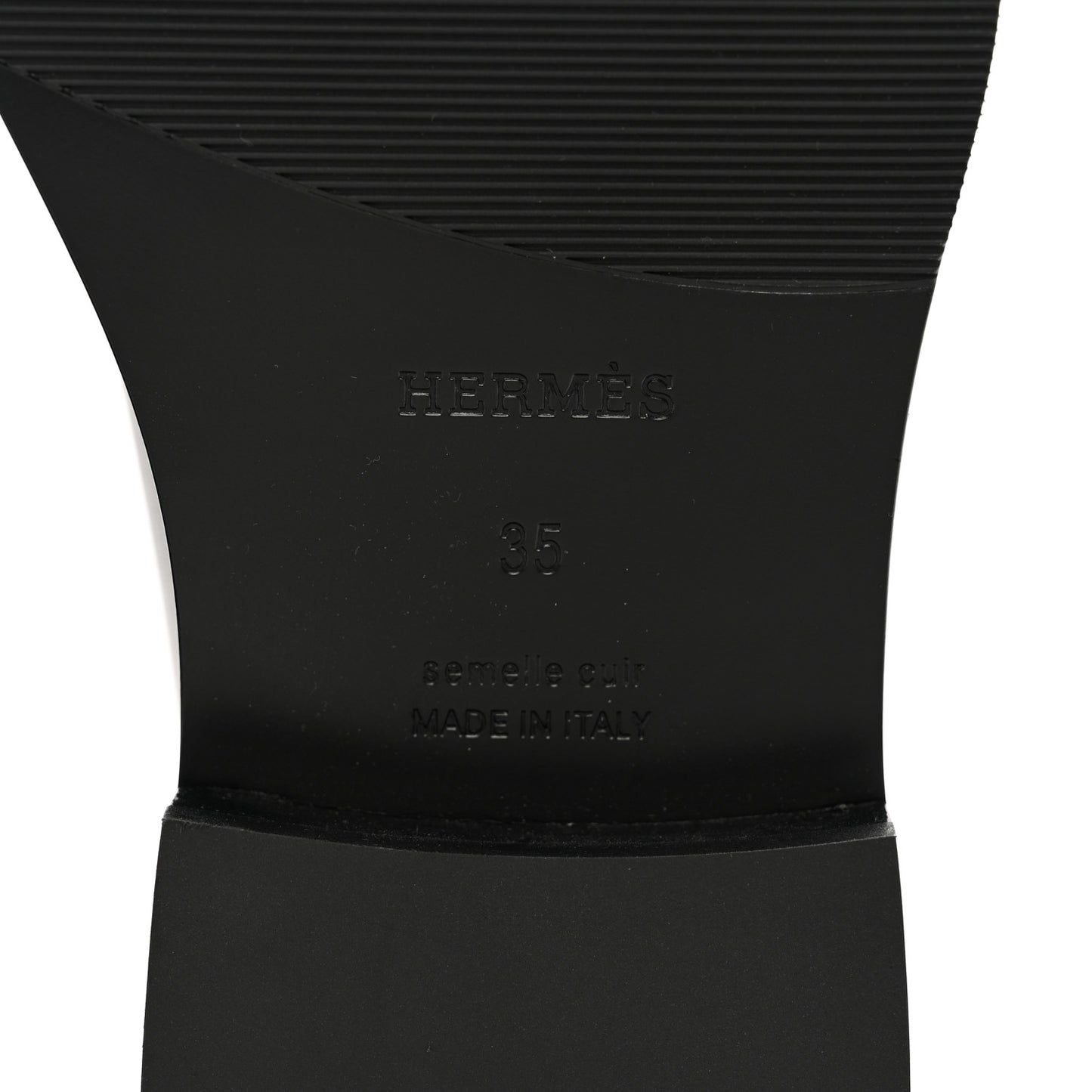 Calfskin Womens Hot Loafer 35 Black