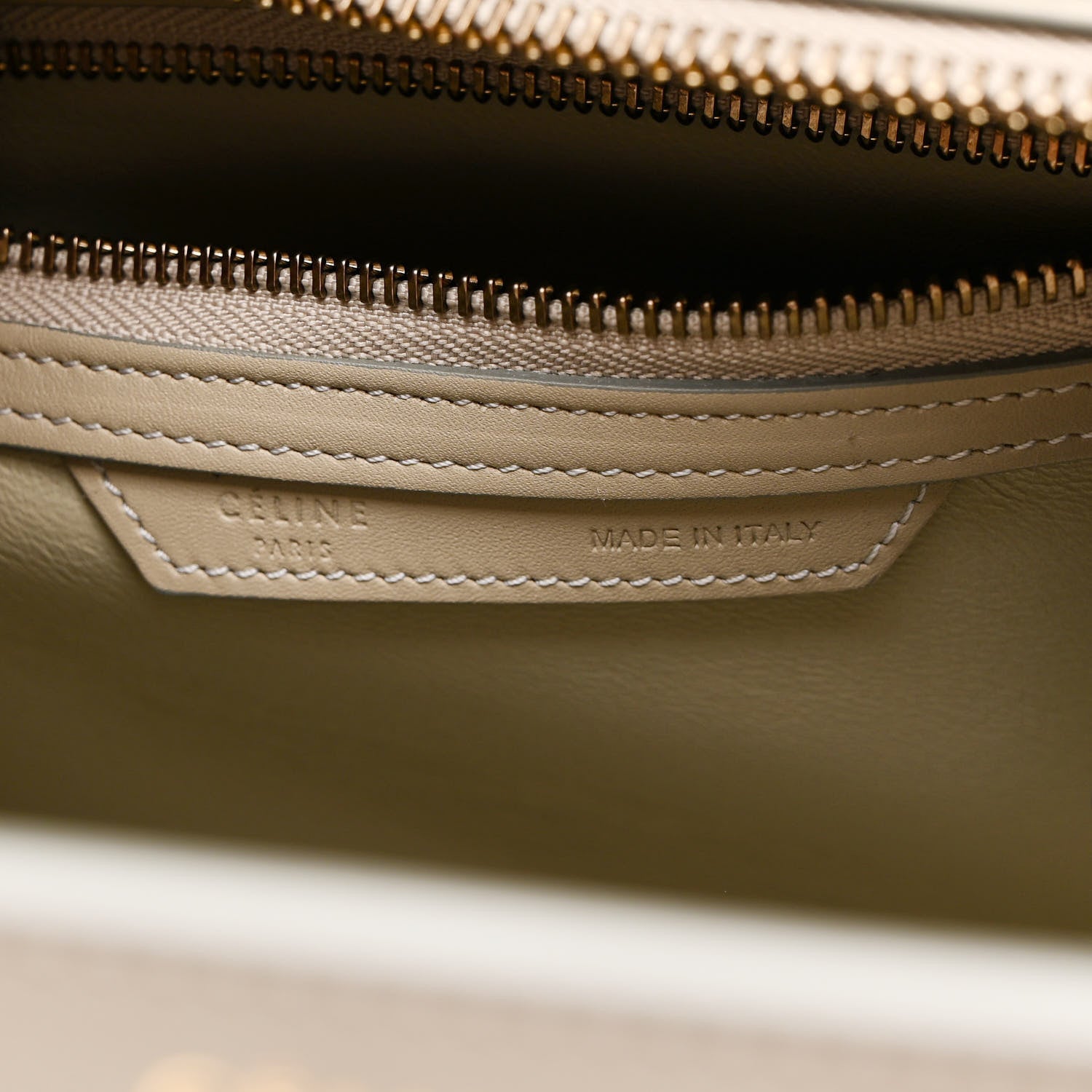 Celine Smooth Calfskin Interstice Micro Luggage Quartz 7 of 10